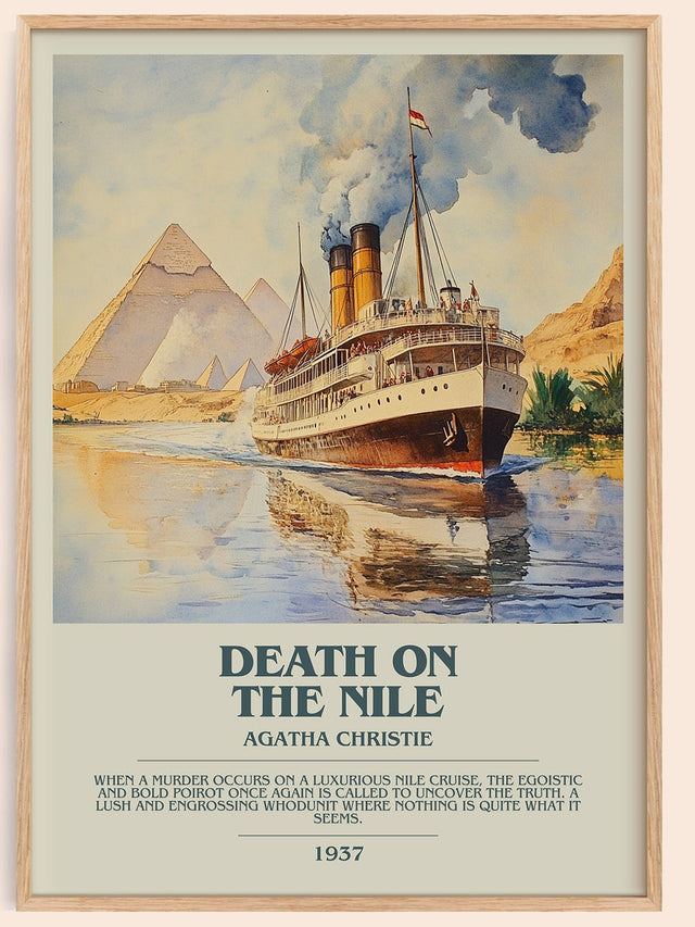 Death on the Nile Bookish Wall Art by Agatha Christie