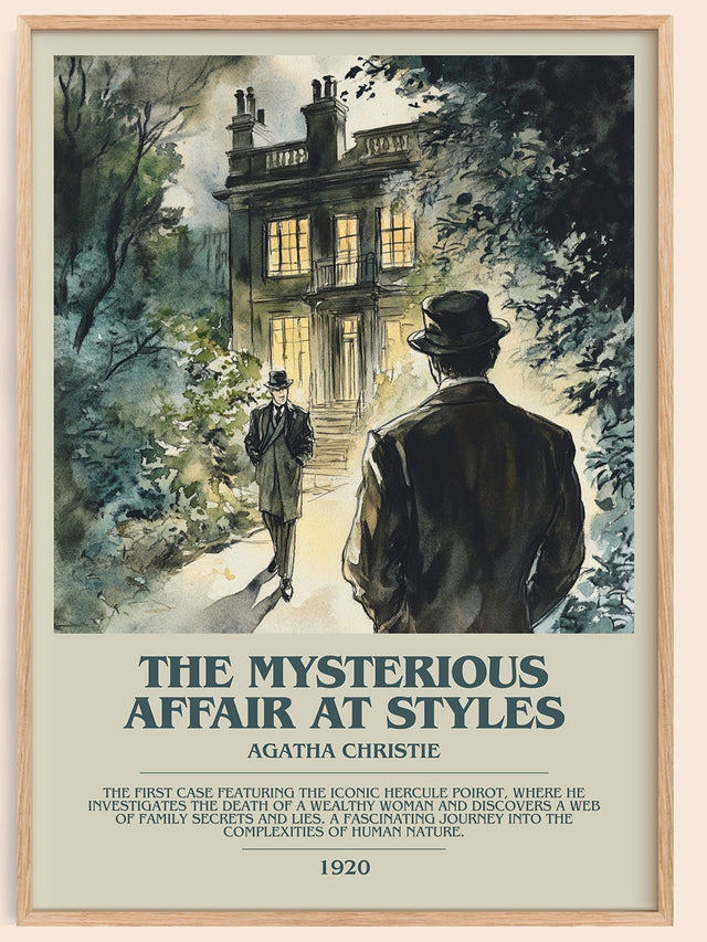 The Mysterious Affair At Styles Bookish Wall Art by Agatha Christie