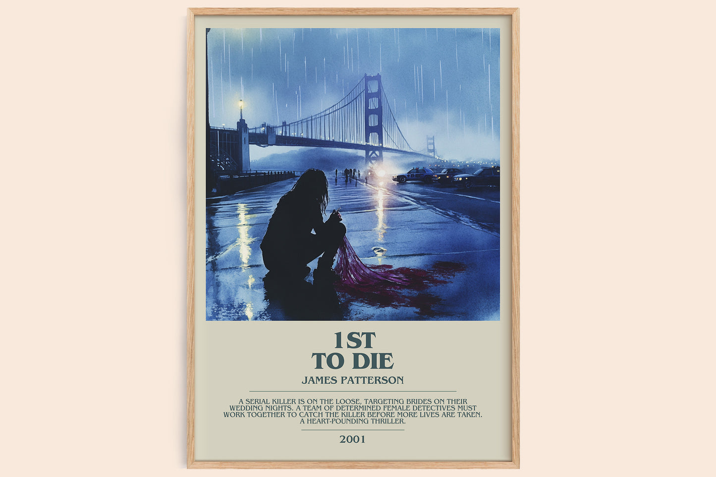First To Die bookish book poster by James Patterson – framed literary art print