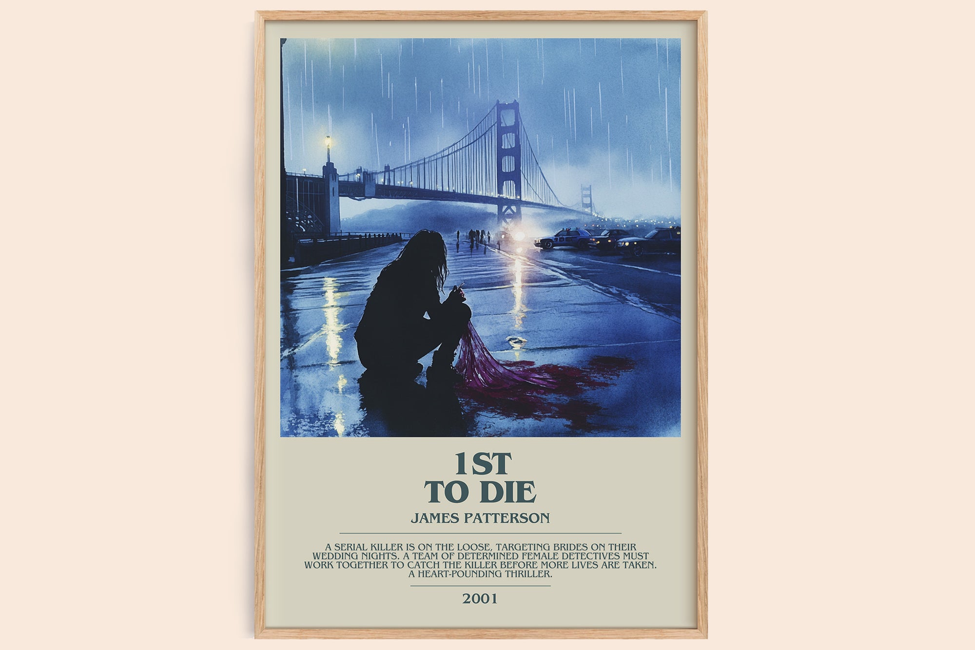 First To Die bookish book poster by James Patterson – framed literary art print