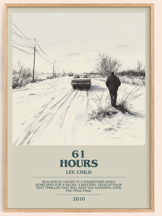61 Hours Bookish Wall Art by Lee Child