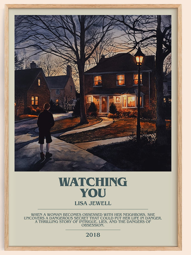 Watching You Bookish Wall Art by Lisa Jewell
