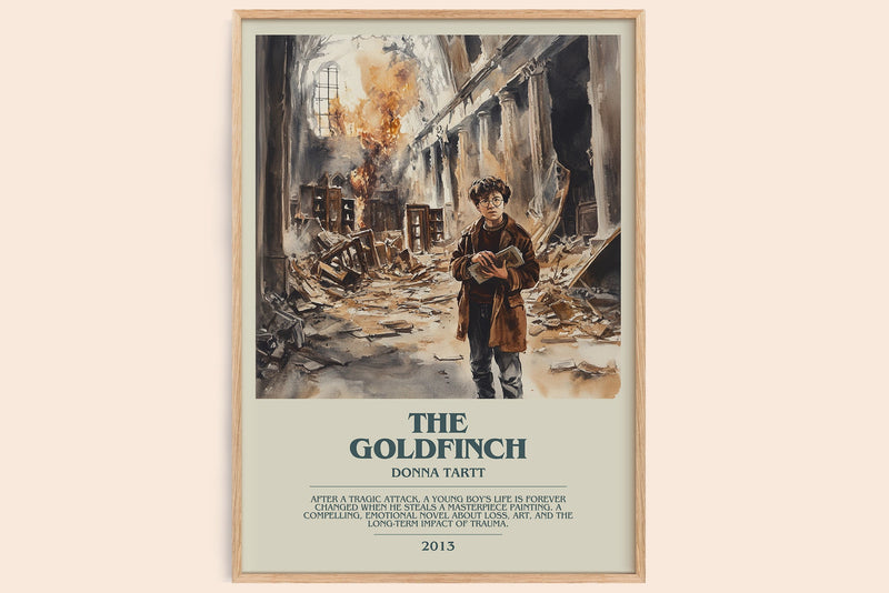 The Goldfinch Bookish Wall Art by Donna Tartt (Modern style)