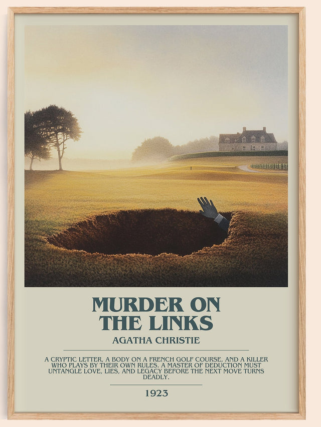 The Murder on the Links Bookish Wall Art by Agatha Christie