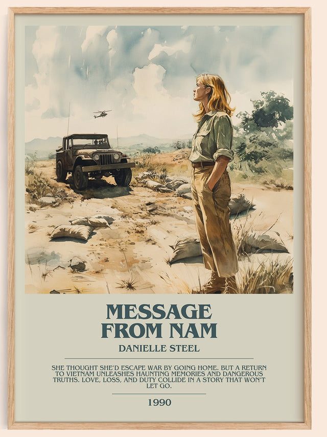 Message from Nam Bookish Wall Art by Danielle Steel
