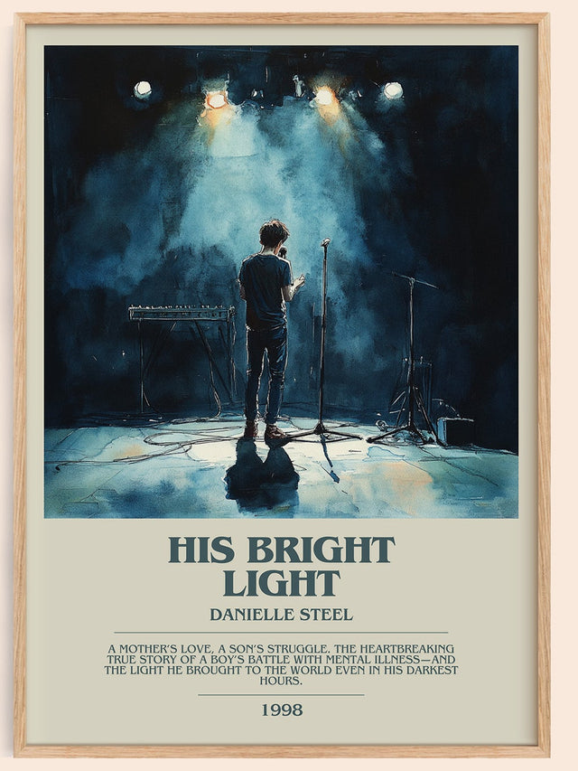 His Bright Light Bookish Wall Art by Danielle Steel