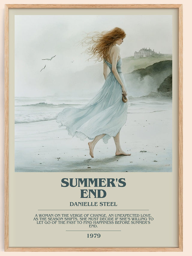 Summer's End Bookish Wall Art by Danielle Steel