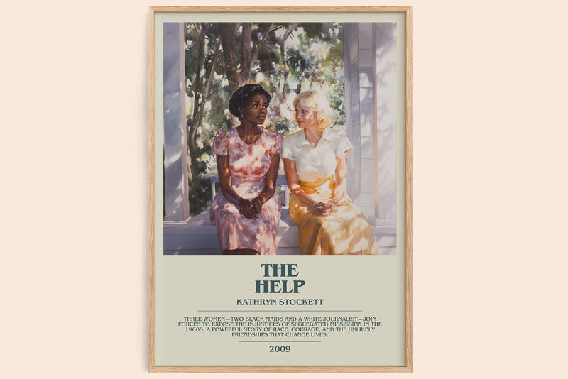 The Help Bookish Wall Art by Kathryn Stockett (Modern style)