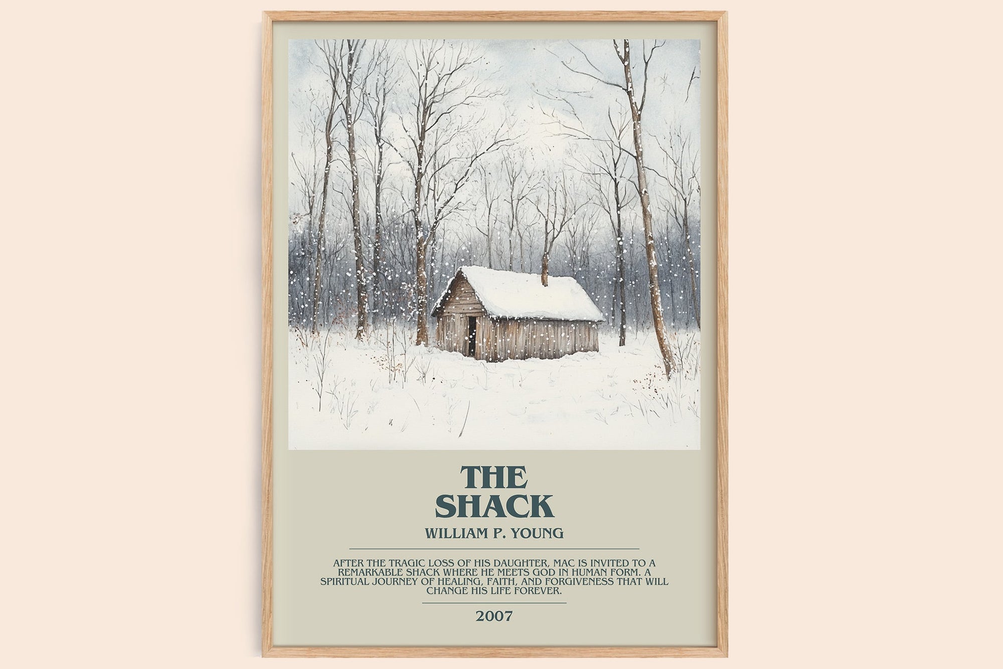 The Shack bookish book poster by William P. Young – framed literary art print