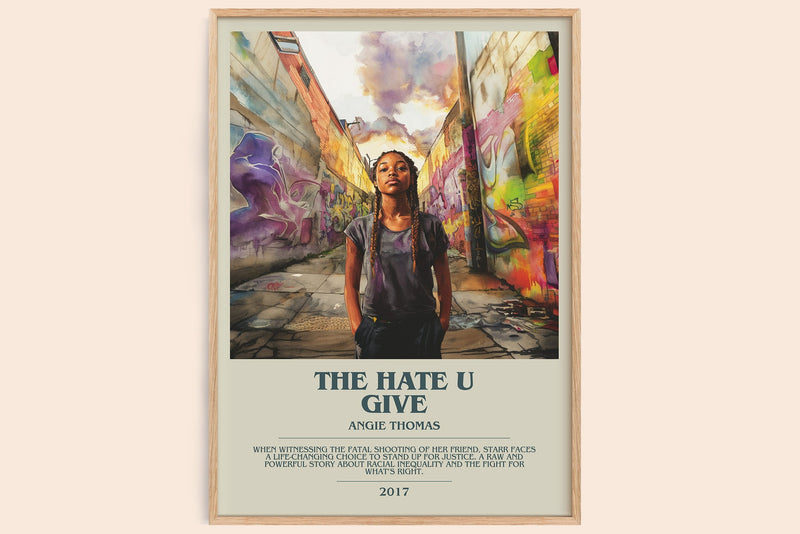 The Hate U Give Bookish Wall Art by Angie Thomas (Modern style)