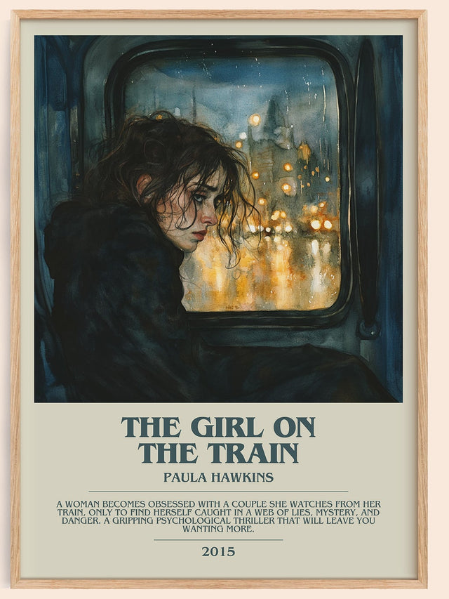 The Girl on the Train Bookish Wall Art by Paula Hawkins