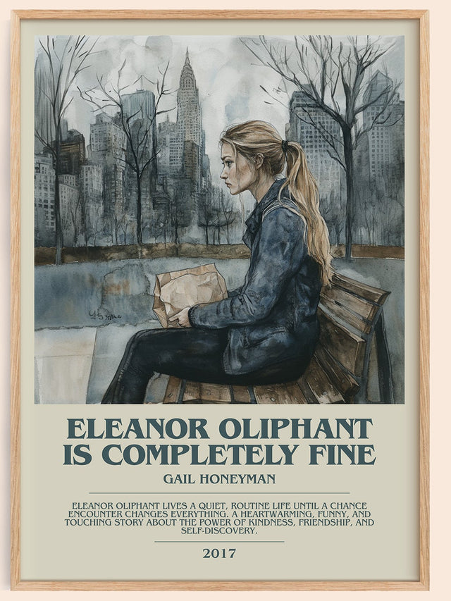 Eleanor Oliphant Is Completely Fine Bookish Wall Art by Gail Honeyman