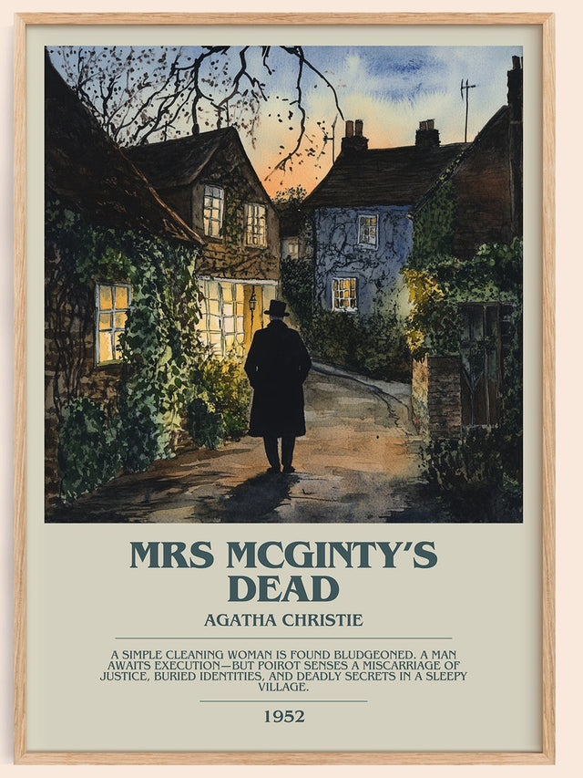 Mrs McGinty's Dead Bookish Wall Art by Agatha Christie