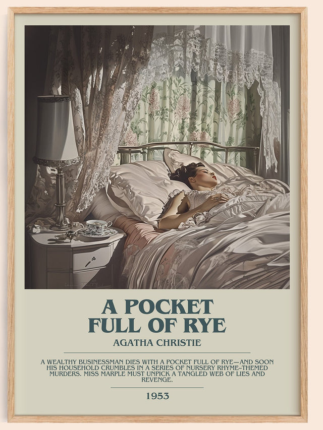 A Pocket Full of Rye Bookish Wall Art by Agatha Christie