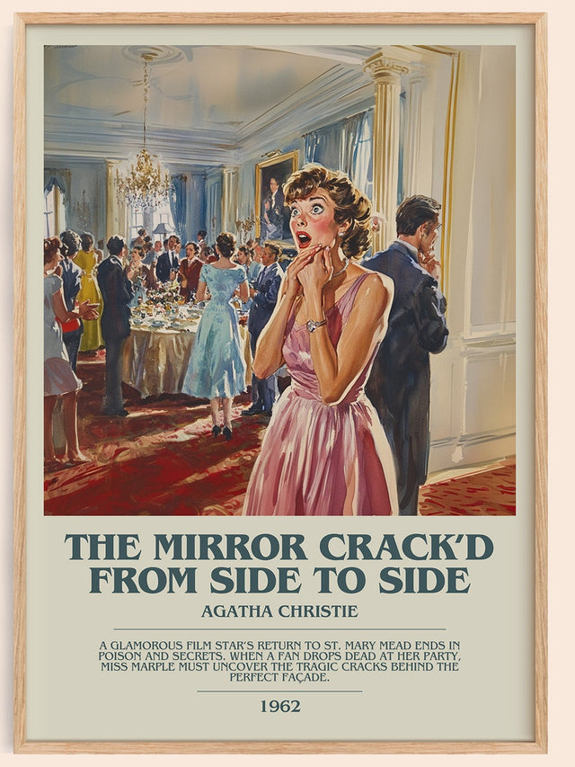 Mirror Crack'd from Side to Side Bookish Wall Art by Agatha Christie