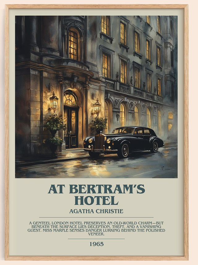 At Bertram's Hotel Bookish Wall Art by Agatha Christie