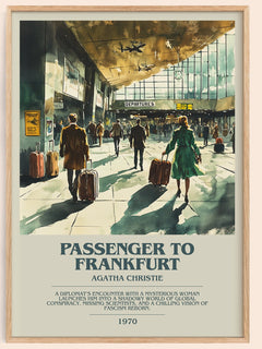 Passenger to Frankfurt Bookish Wall Art by Agatha Christie