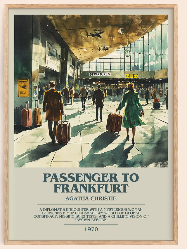 Passenger to Frankfurt Bookish Wall Art by Agatha Christie