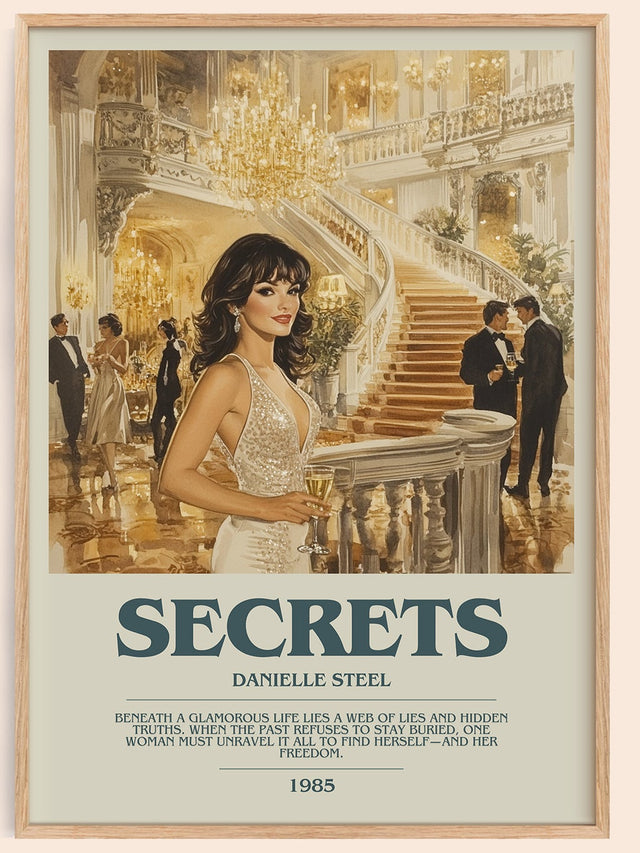 Secrets Bookish Wall Art by Danielle Steel
