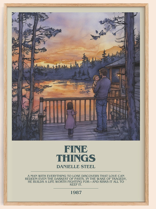 Fine Things Bookish Wall Art by Danielle Steel