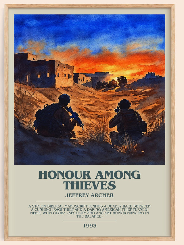 Honour Among Thieves Bookish Wall Art by Jeffrey Archer