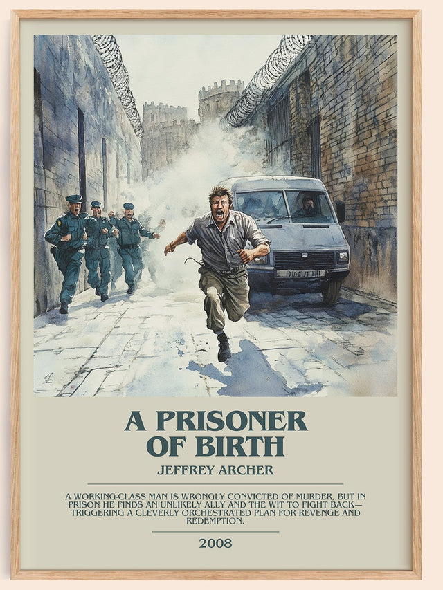 A Prisoner of Birth Bookish Wall Art by Jeffrey Archer