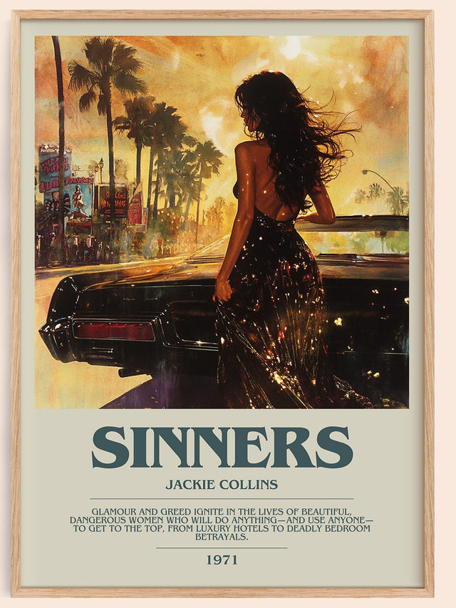Sinners Bookish Wall Art by Jackie Collins