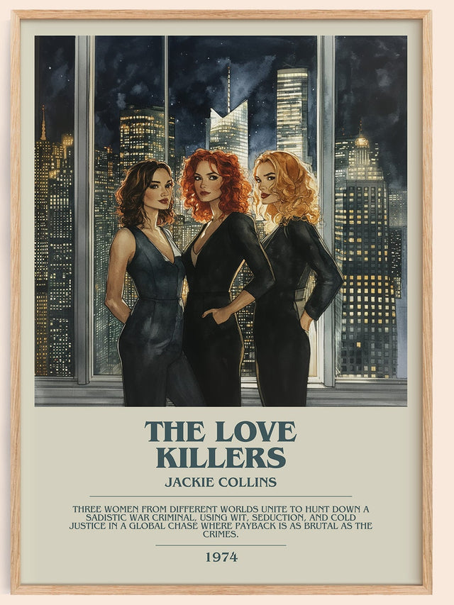 The Love Killers Bookish Wall Art by Jackie Collins