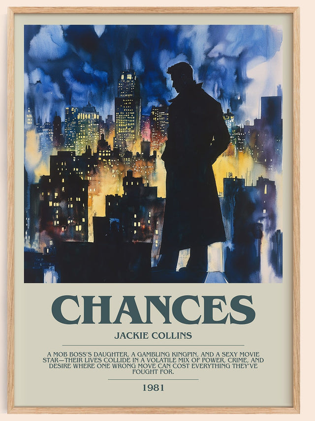 Chances Bookish Wall Art by Jackie Collins