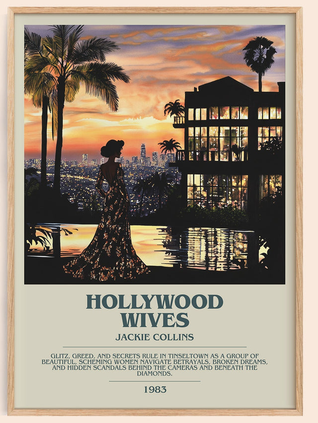 Hollywood Wives Bookish Wall Art by Jackie Collins