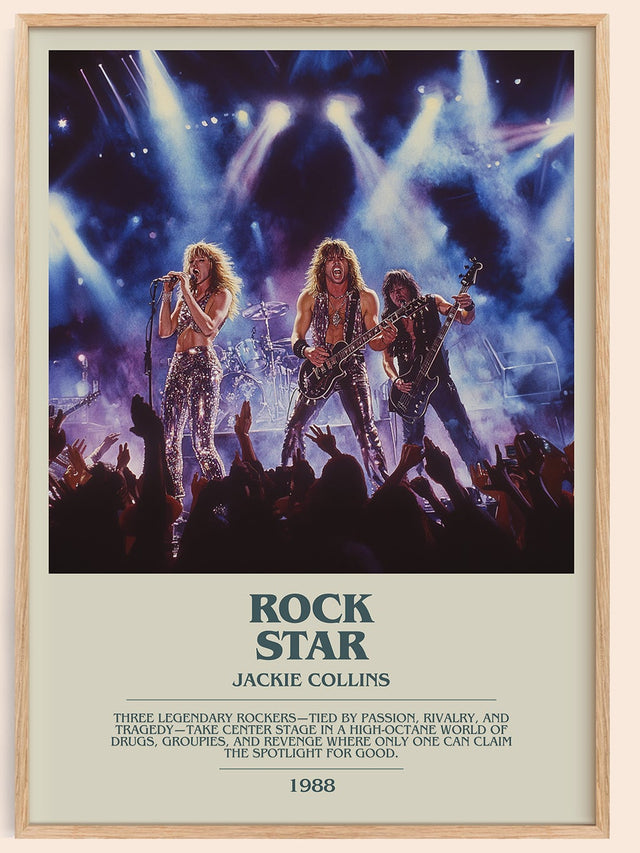 Rock Star Bookish Wall Art by Jackie Collins