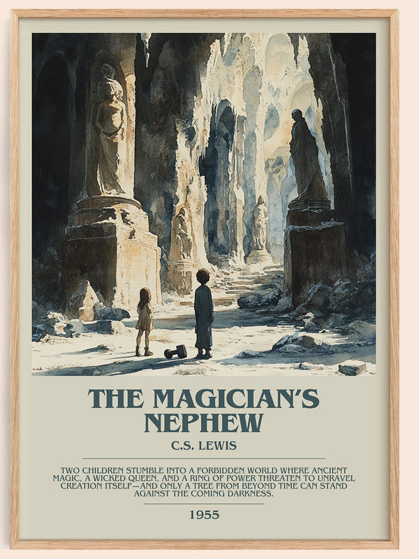 The Magician's Nephew bookish book poster by C. S. Lewis – framed literary art print