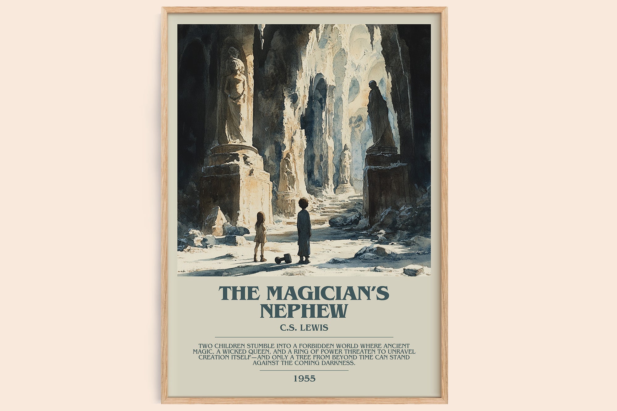 The Magician's Nephew bookish book poster by C. S. Lewis – framed literary art print