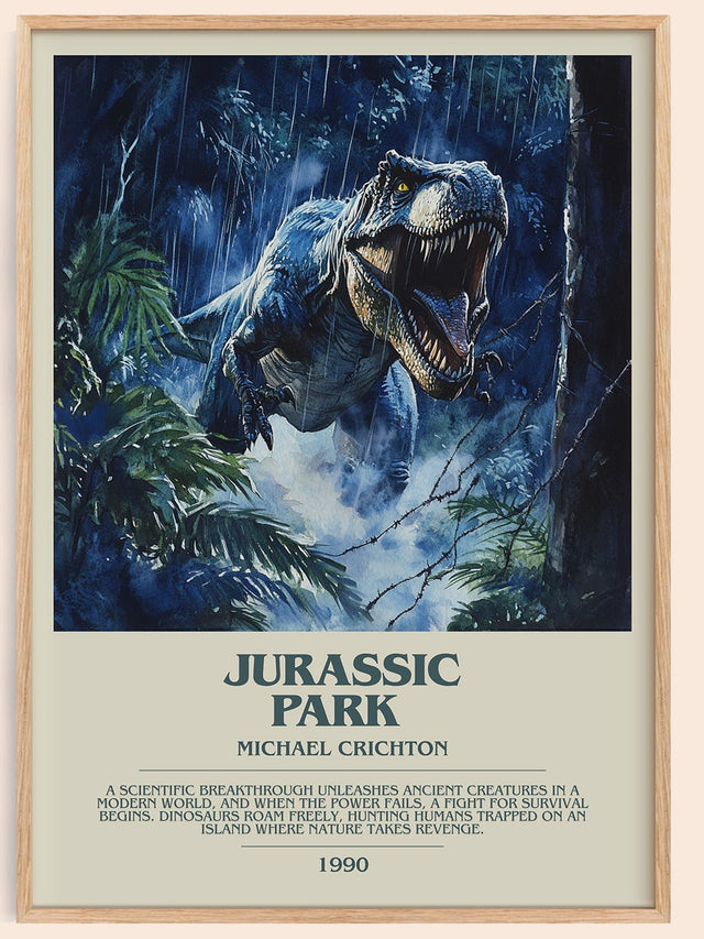 Jurassic Park Bookish Wall Art by Michael Crichton