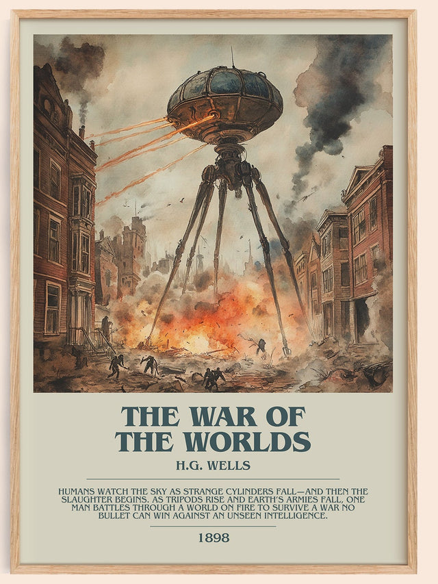 The War Of The Worlds Bookish Wall Art by H.G. Wells