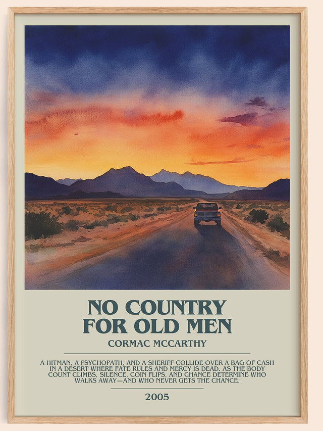 No Country For Old Men Bookish Wall Art by Cormac Mccarthy