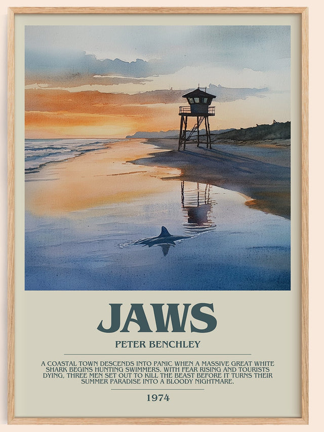 Jaws Bookish Wall Art by Peter Benchley