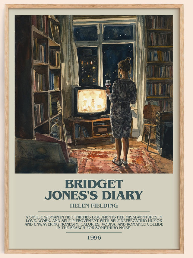 Bridget Jones's Diary Bookish Wall Art by Helen Fielding
