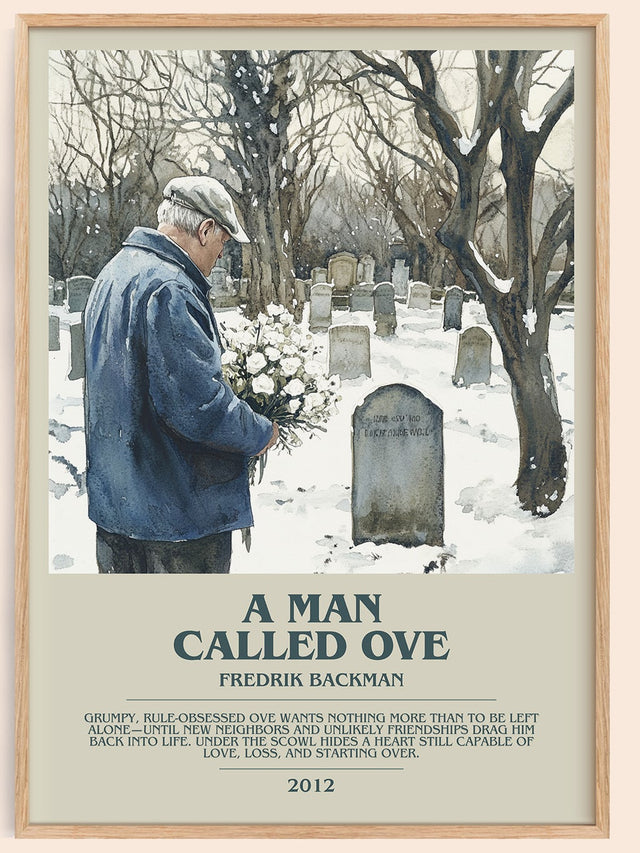 A Man Called Ove Bookish Wall Art by Fredrik Backman
