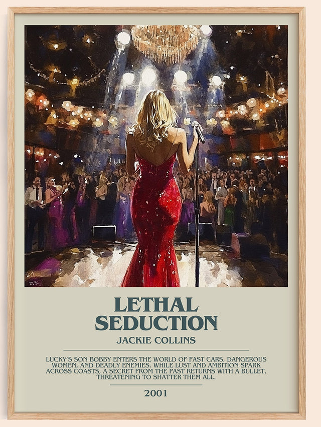 Lethal Seduction Bookish Wall Art by Jackie Collins