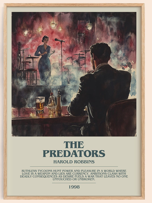 The Predators Bookish Wall Art by Harold Robbins