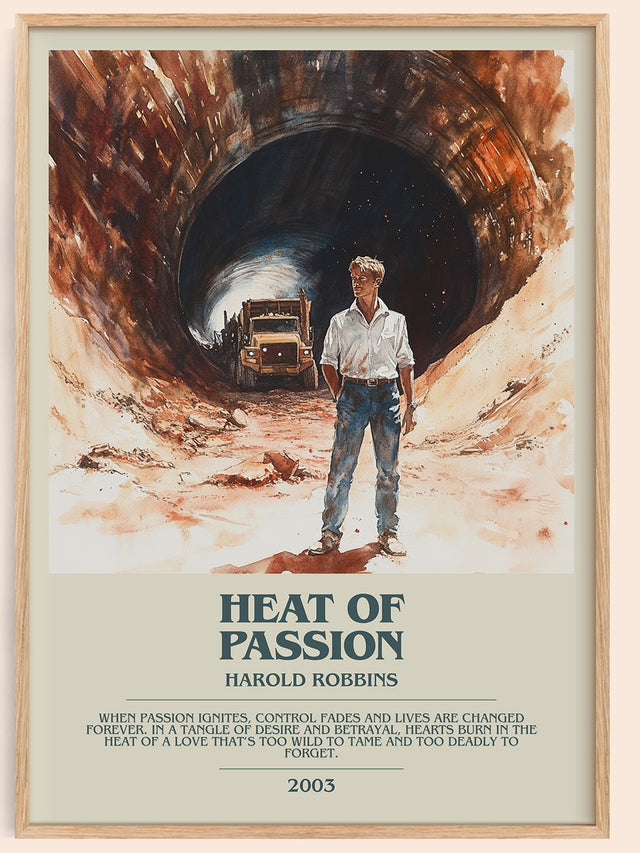 Heat of Passion Bookish Wall Art by Harold Robbins