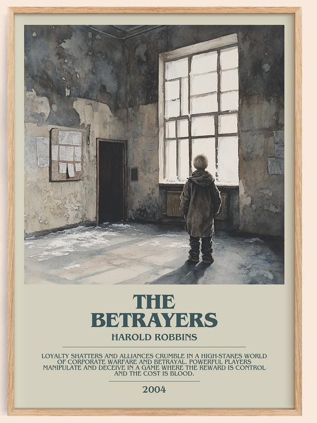 The Betrayers Bookish Wall Art by Harold Robbins