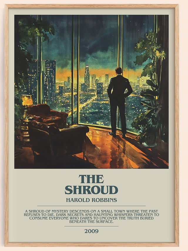 The Shroud Bookish Wall Art by Harold Robbins