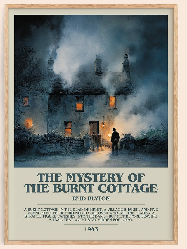 The Mystery of the Burnt Cottage Bookish Wall Art by Enid Blyton