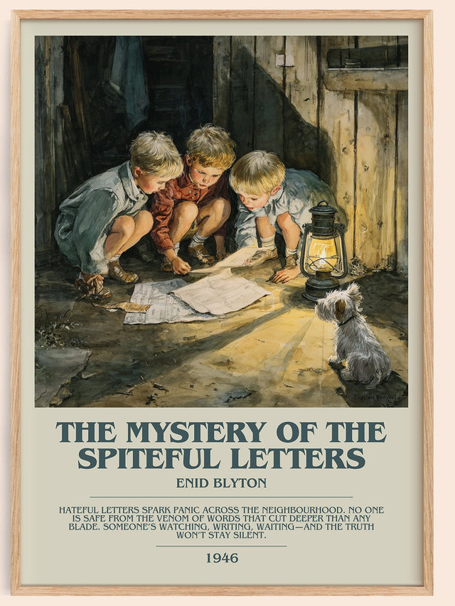 The Mystery Of The Spiteful Letters Bookish Wall Art by Enid Blyton