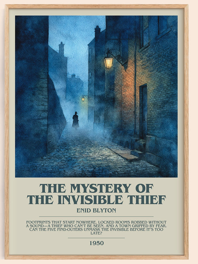 The Mystery of the Invisible Thief Bookish Wall Art by Enid Blyton