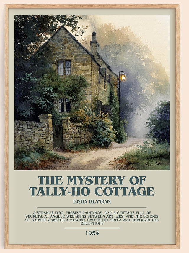 The Mystery of Tally-ho Cottage Bookish Wall Art by Enid Blyton