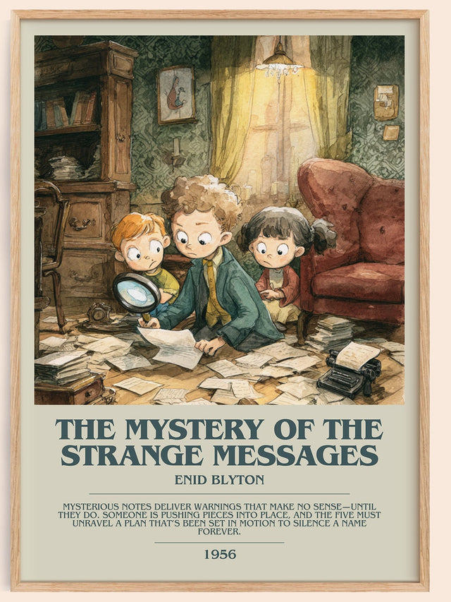 The Mystery of the Strange Messages Bookish Wall Art by Enid Blyton