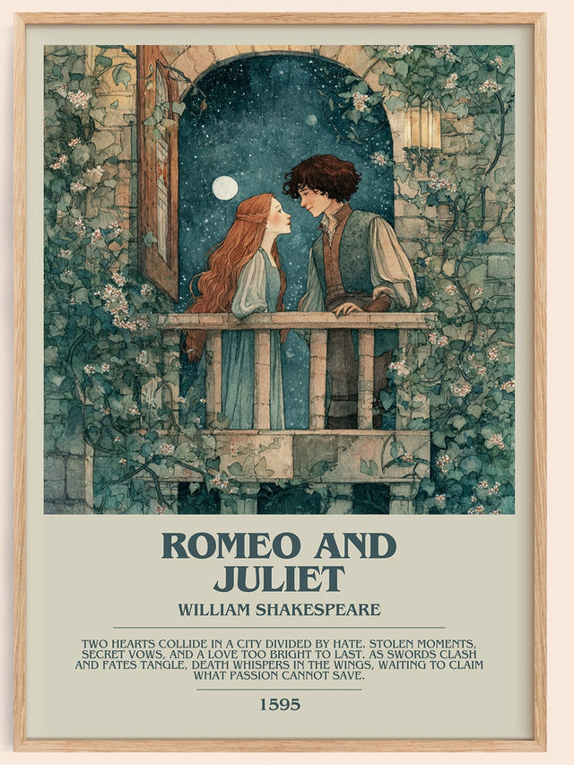 Romeo and Juliet Bookish Wall Art by William Shakespeare
